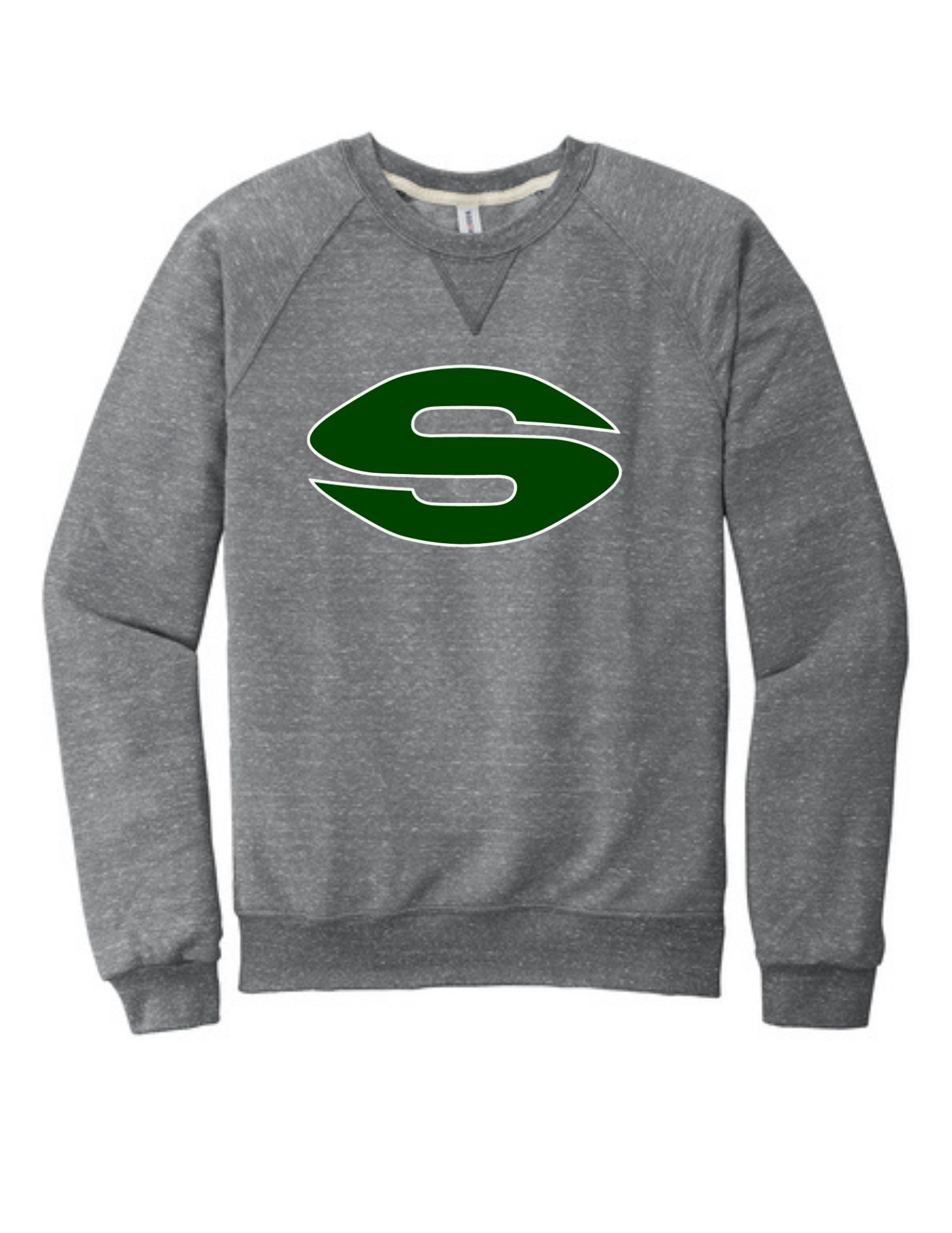 Scripps Snow Heather French Terry Raglan Crew