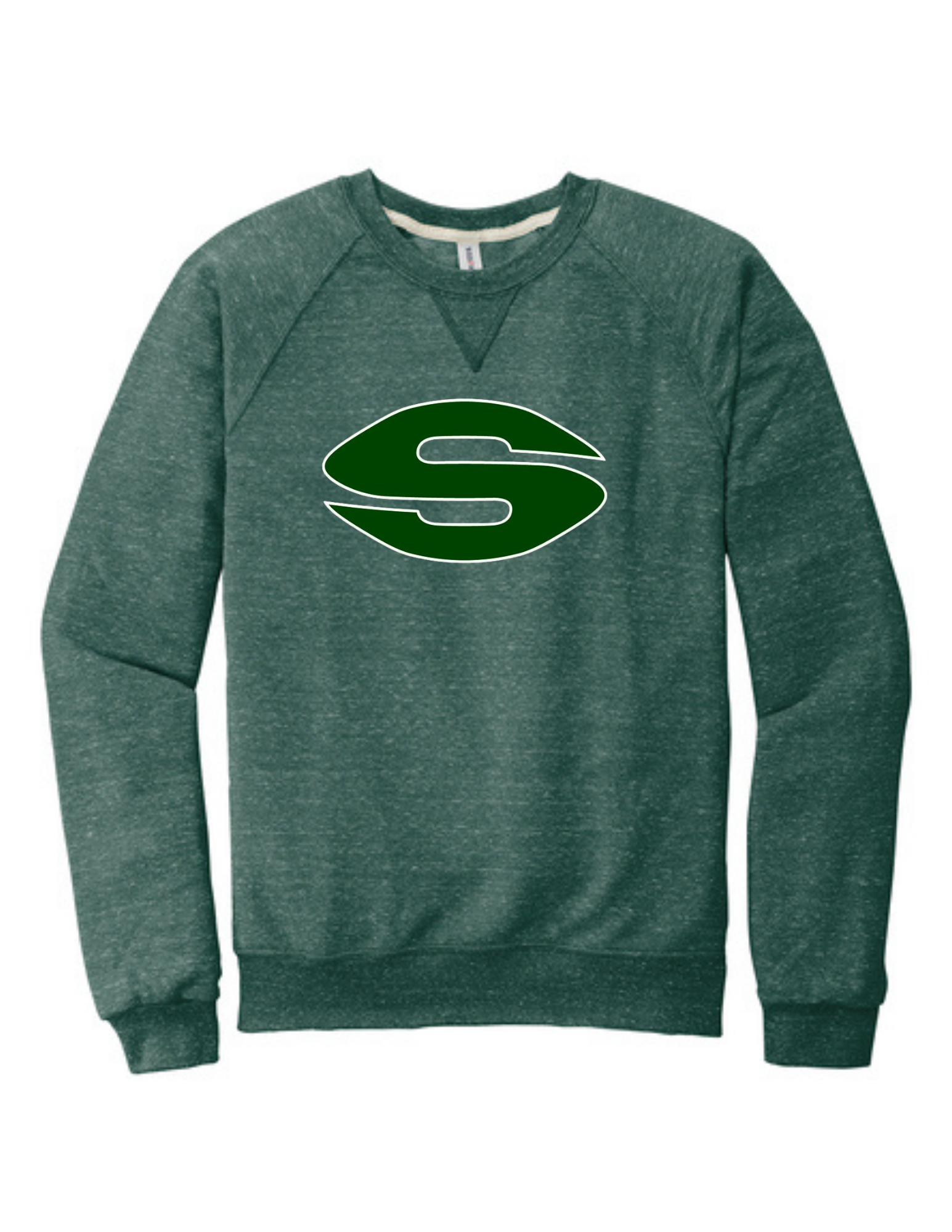 Scripps Snow Heather French Terry Raglan Crew