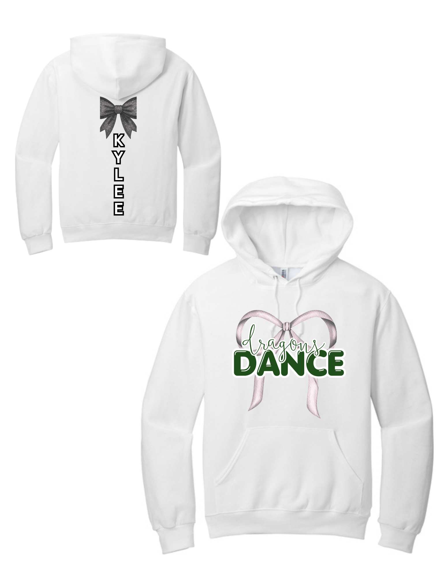 Glitter Ribbon Dance Team NuBlend® Pullover Hooded Sweatshirt