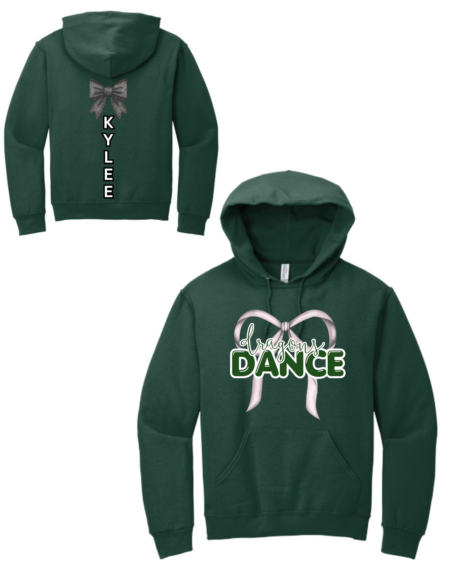 Glitter Ribbon Dance Team NuBlend® Pullover Hooded Sweatshirt