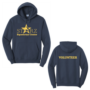 Starz Equestrian Center Core Fleece Pullover Hooded Sweatshirt Navy