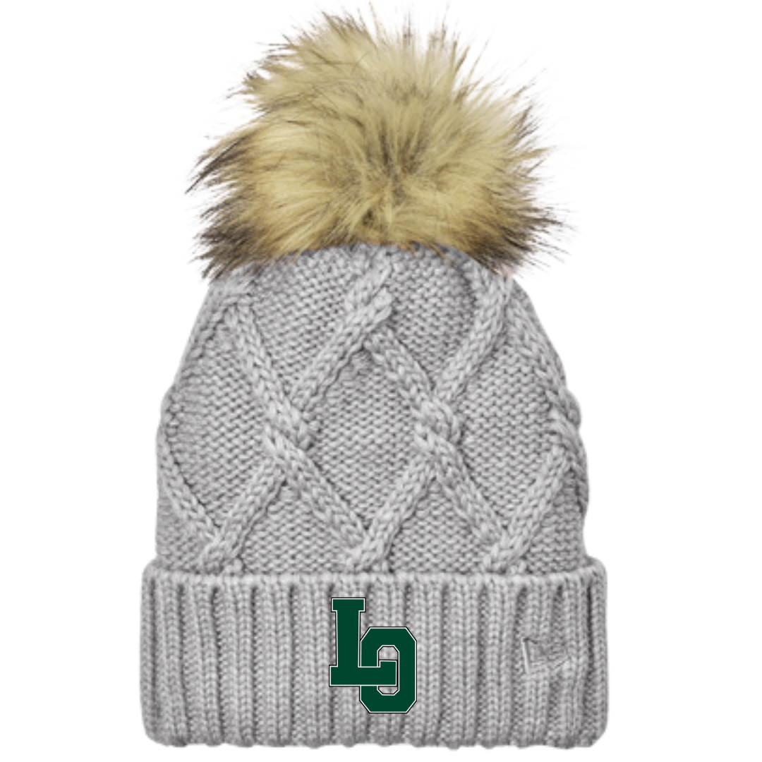 LO New Era ® Faux Fur Pom Beanie - Lacrosse