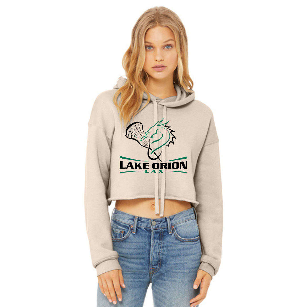 Lake Orion LAX Lacrosse Women’s Sponge Fleece Cropped Fleece Hoodie
