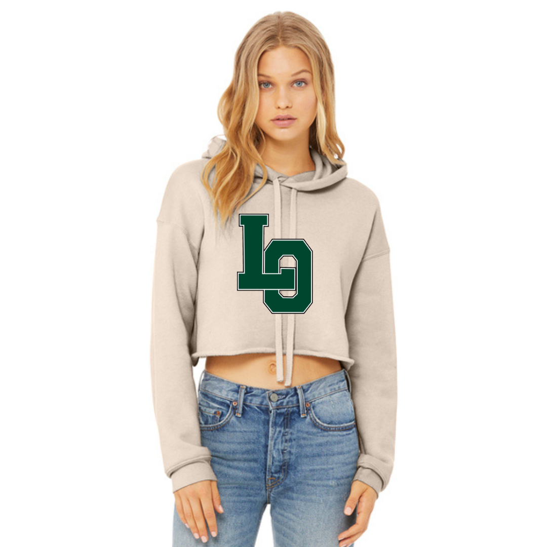 LO Women’s Sponge Fleece Cropped Fleece Hoodie - Lacrosse