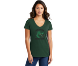 Ladies Short Seeve Fan Favorite V-Neck T