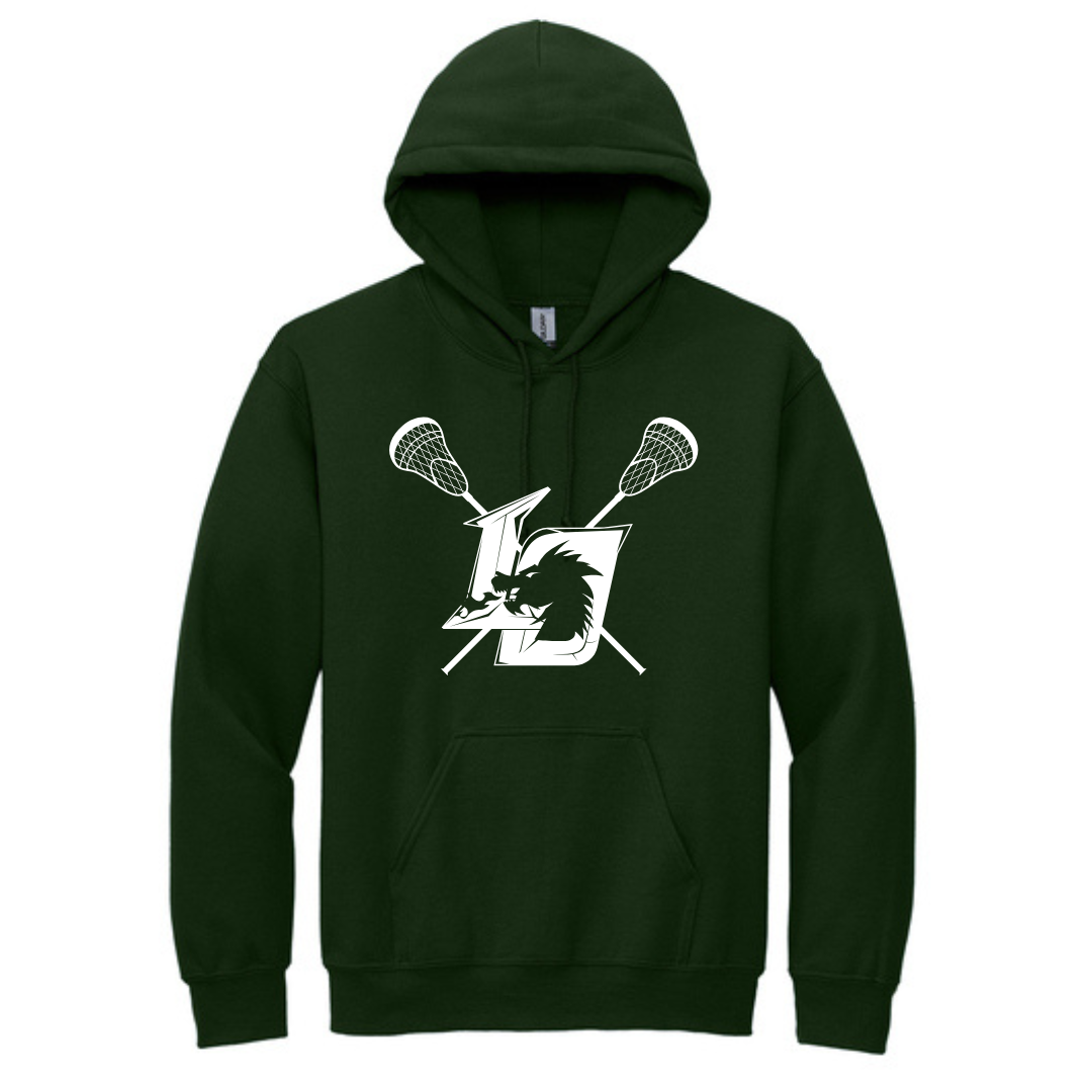 LO Dragons Lacrosse Pullover Hooded Sweatshirt