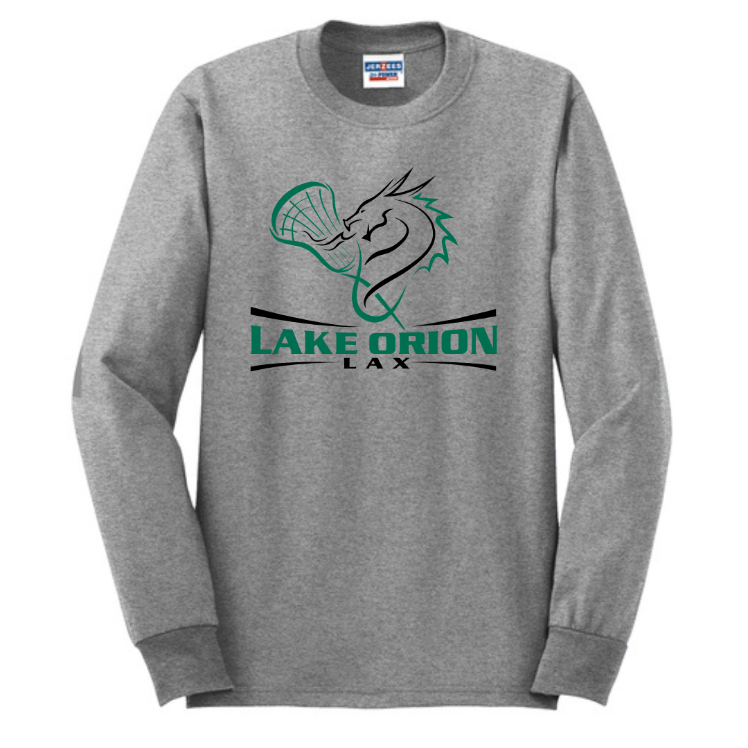 Lake Orion LAX Lacrosse 50/50 Cotton/Poly Long Sleeve T-Shirt