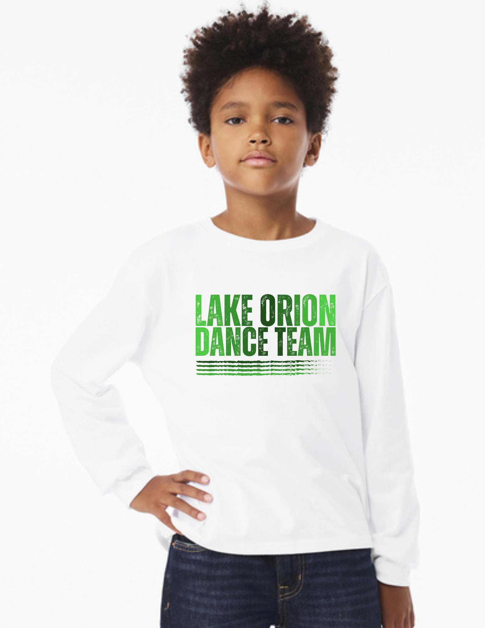 Ombre LO Dance Team BELLA+CANVAS® Youth 6-Ounce Heavyweight Long Sleeve Tee