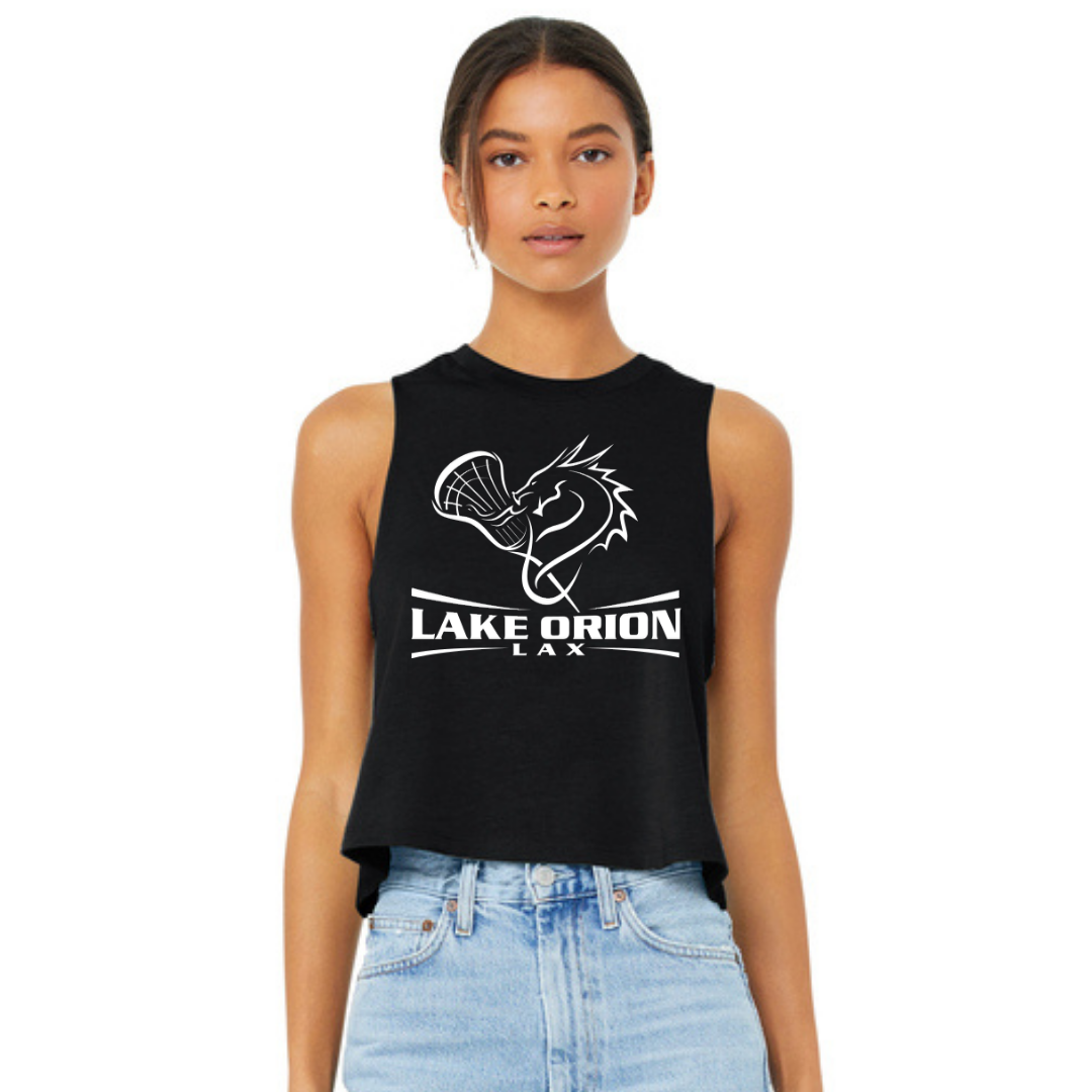 Lake Orion LAX Lacrosse BELLA+CANVAS ® Women’s Racerback Cropped Tank