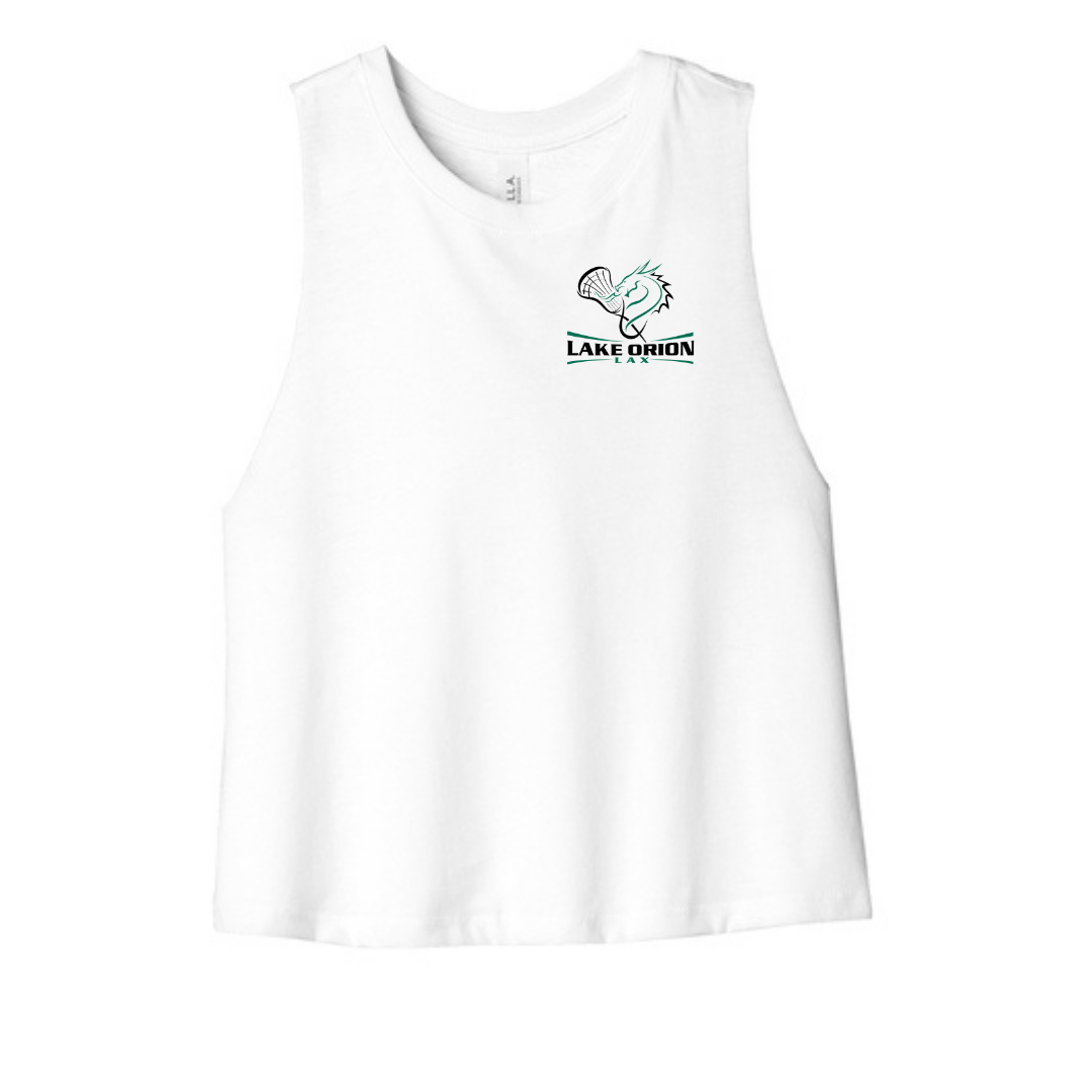Lake Orion LAX Lacrosse BELLA+CANVAS ® Women’s Racerback Cropped Tank