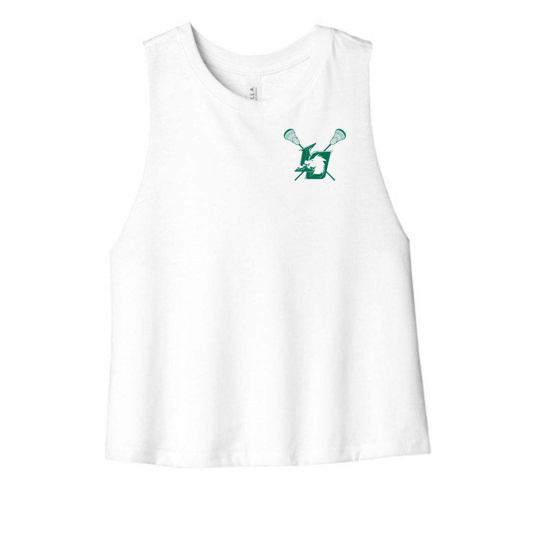 Lake Orion Dragons Lacrosse BELLA+CANVAS ® Women’s Racerback Cropped Tank
