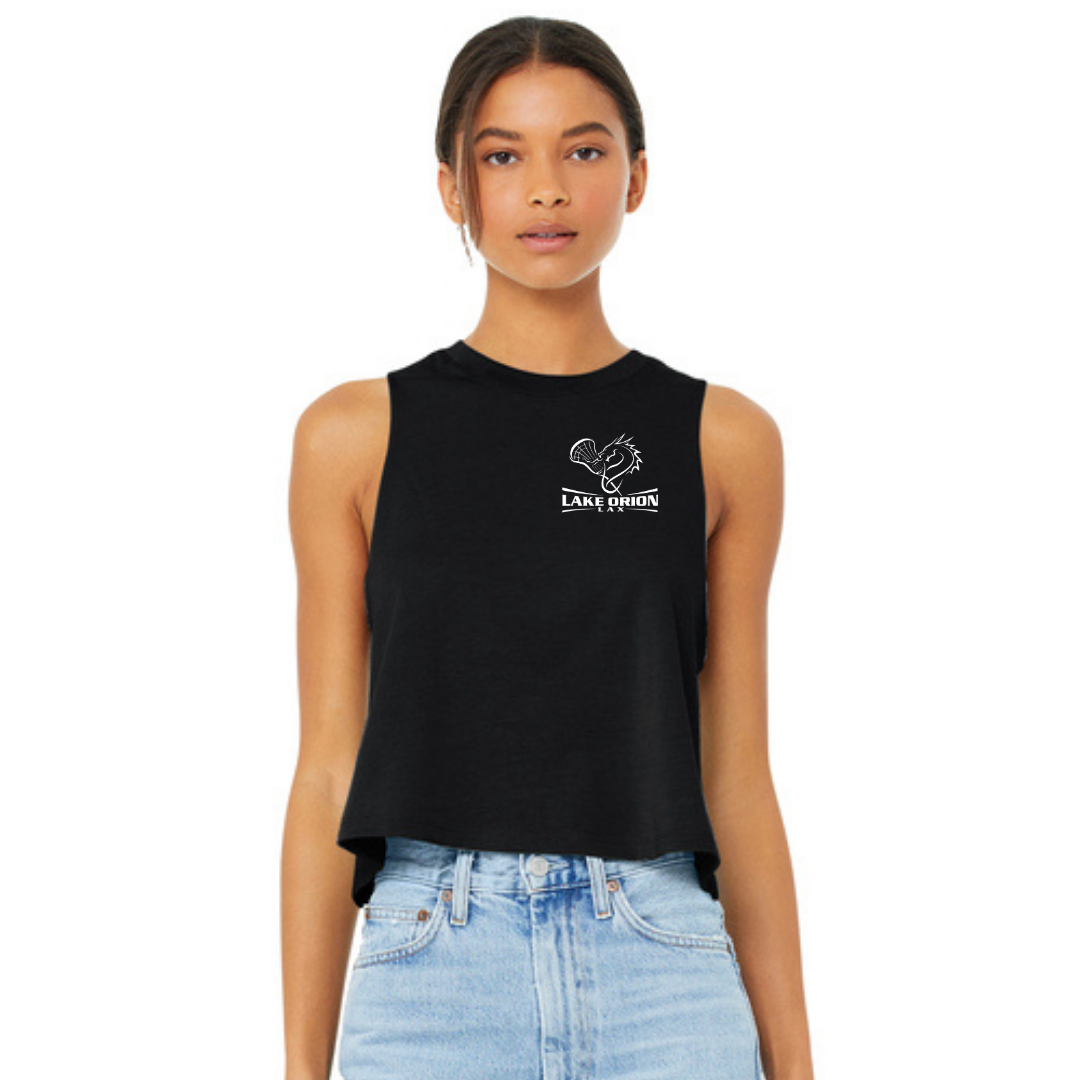 Lake Orion LAX Lacrosse BELLA+CANVAS ® Women’s Racerback Cropped Tank