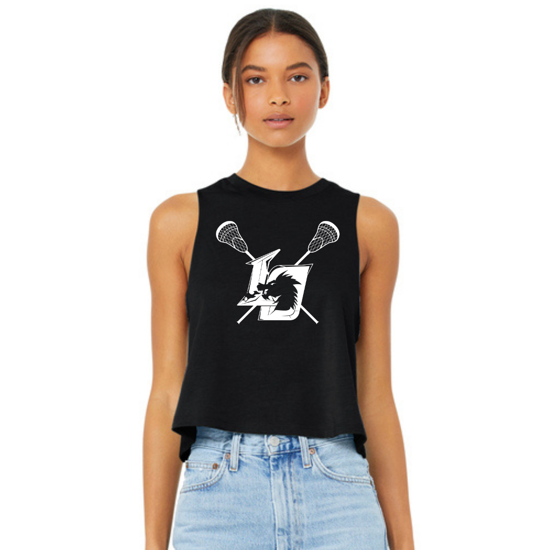 Lake Orion Dragons Lacrosse BELLA+CANVAS ® Women’s Racerback Cropped Tank