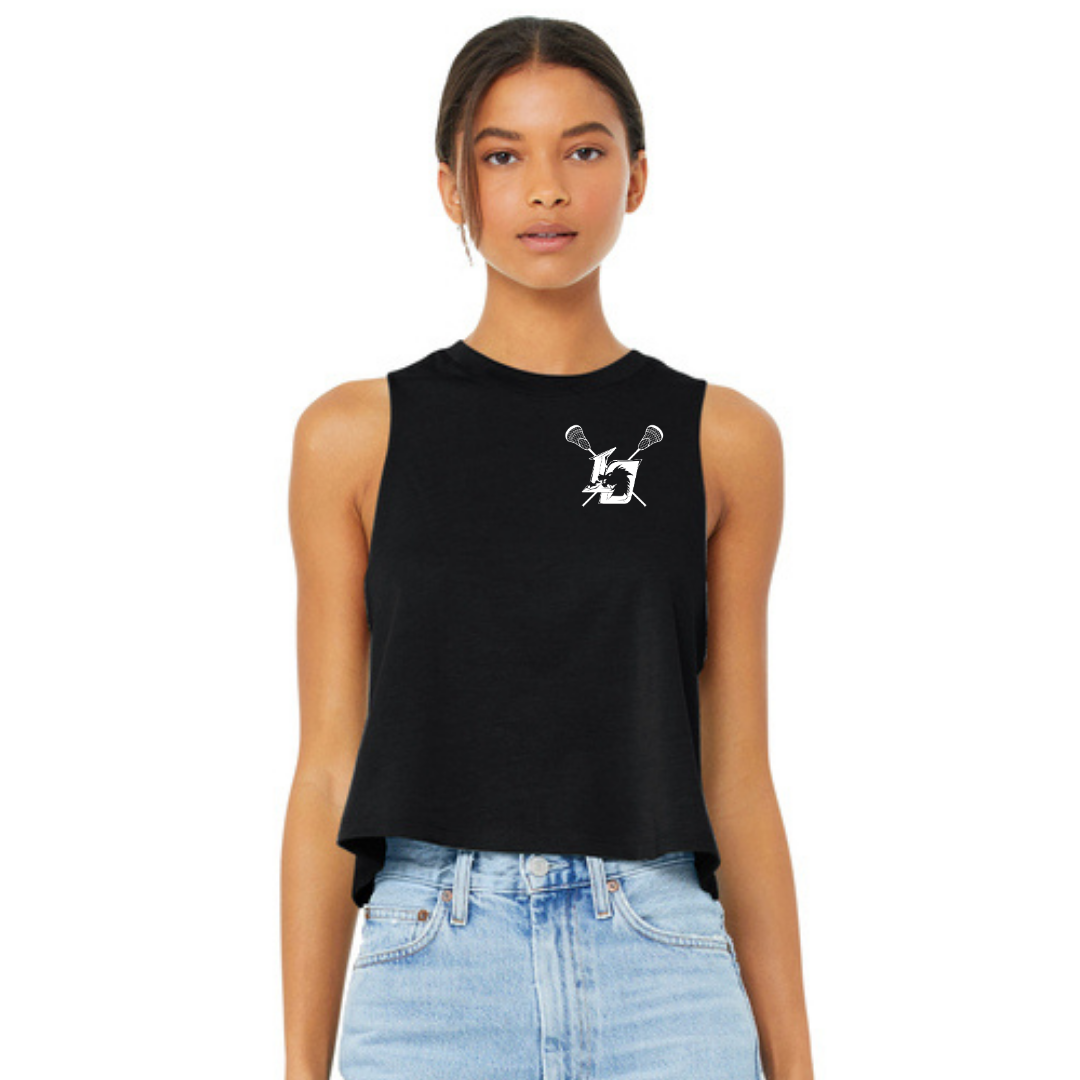 Lake Orion Dragons Lacrosse BELLA+CANVAS ® Women’s Racerback Cropped Tank