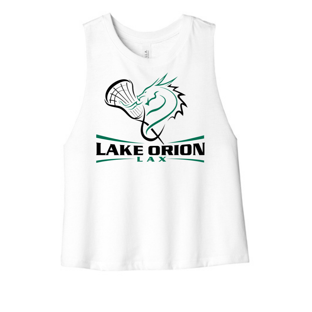 Lake Orion LAX Lacrosse BELLA+CANVAS ® Women’s Racerback Cropped Tank