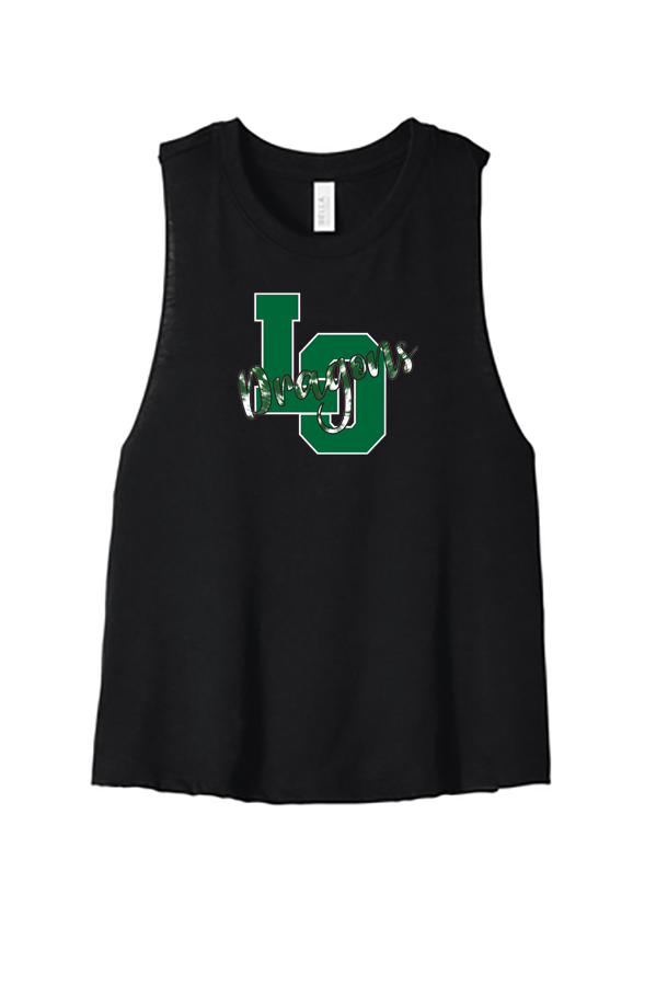 Women's Racerback Cropped Tank - Lake Orion Spirit
