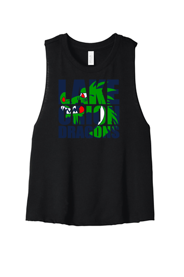 Women's Racerback Cropped Tank - Lake Orion Spirit