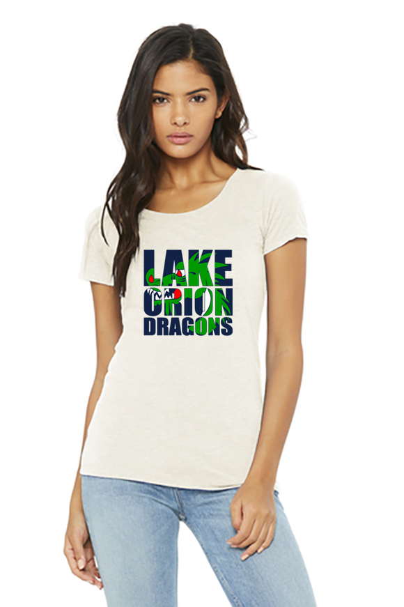 Women's Triblend Short Sleeve Tee - Lake Orion Spirit