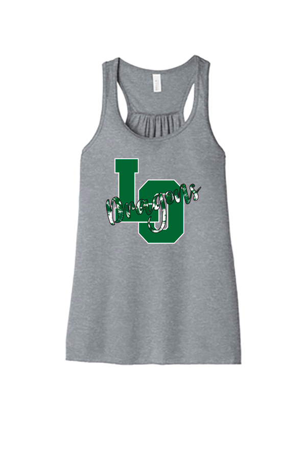 Women's Flowy Racerback Tank - Lake Orion Spirit