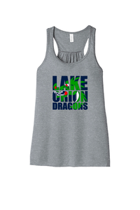 Women's Flowy Racerback Tank - Lake Orion Spirit