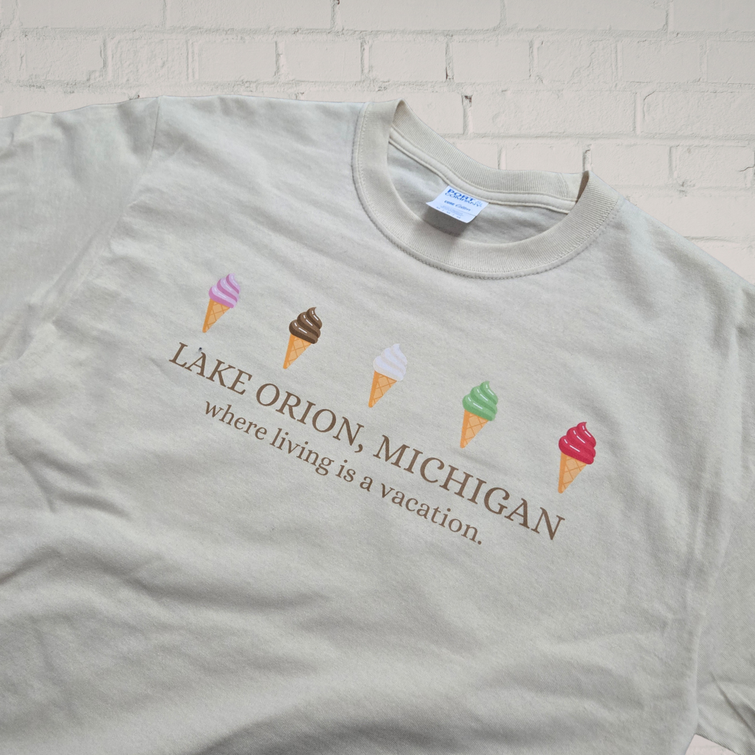 Lake Orion Ice Cream Cones Core Blend Tee