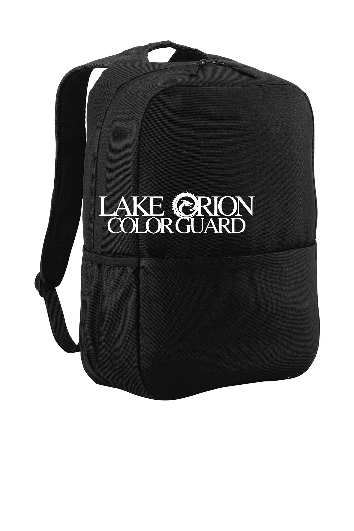 Lake Orion Color Guard Black with white logo