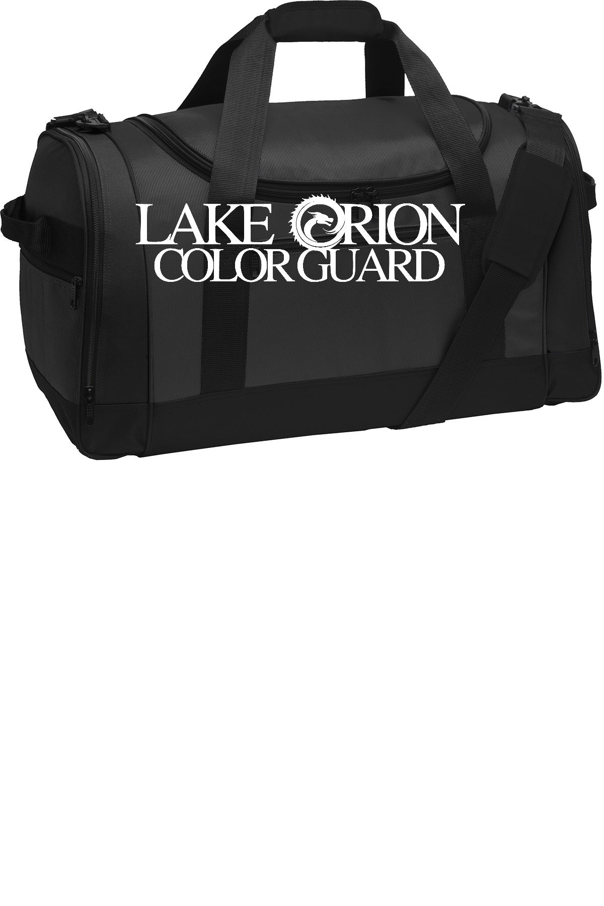 Lake Orion Color Guard Charcoal with white logo