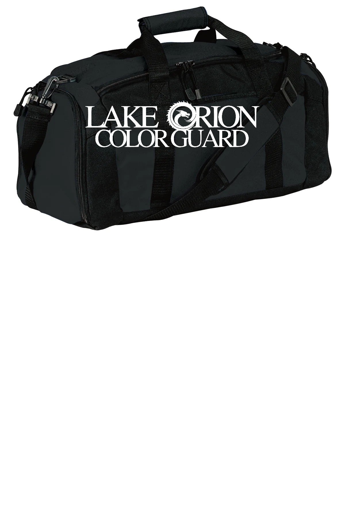 Lake Orion Color Guard Black with white logo
