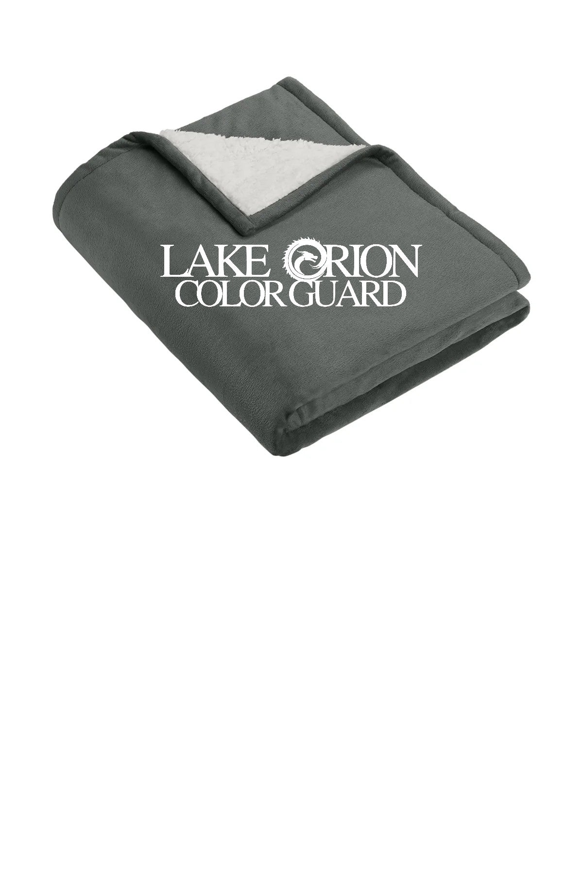 Lake Orion Color Guard Gray with white logo