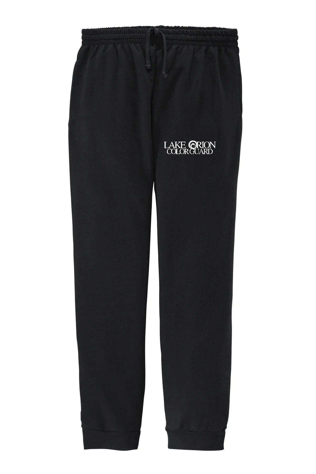 Lake Orion Color Guard Black with white logo