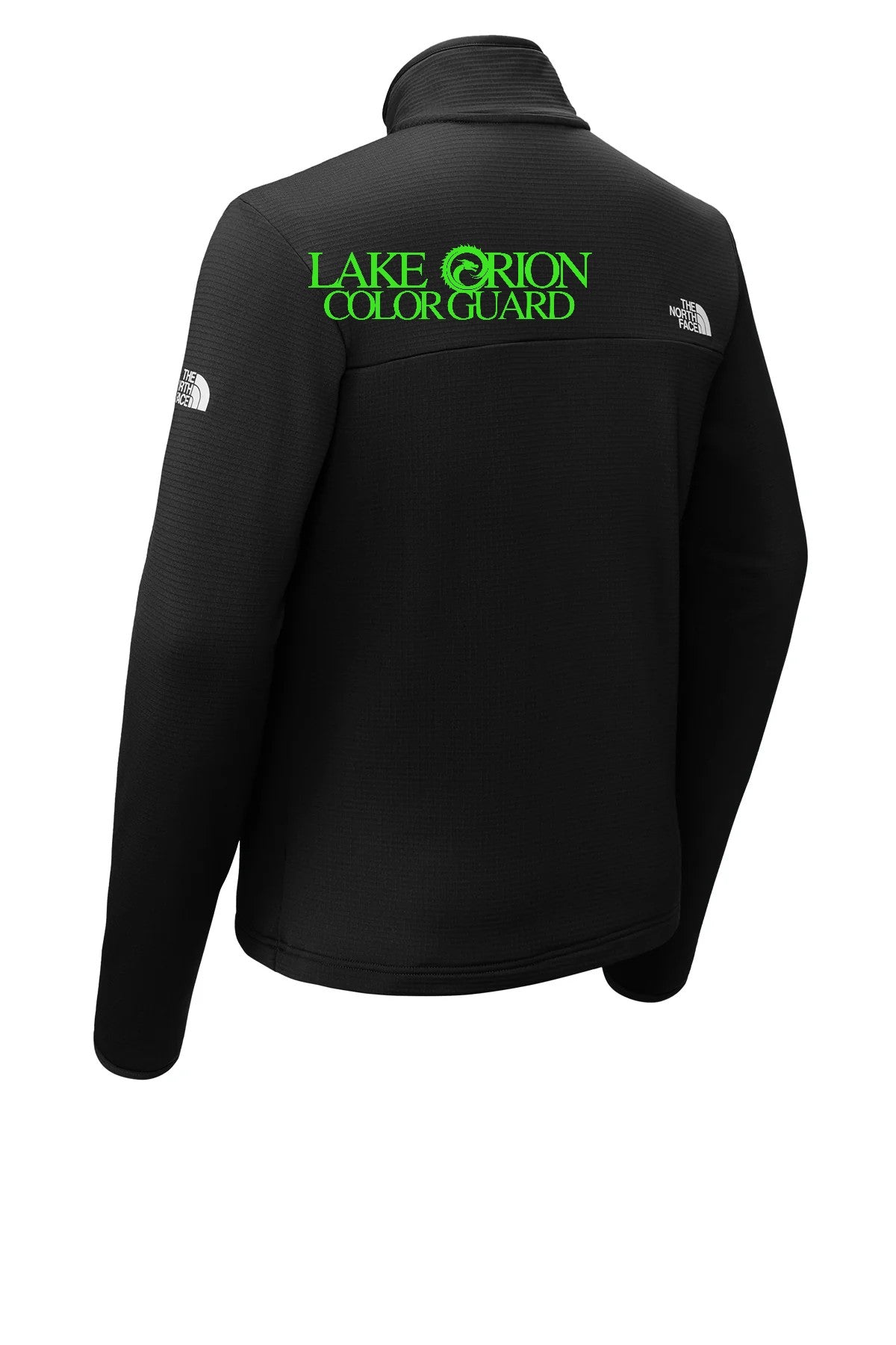 Lake Orion Color Guard Black with neon green logo