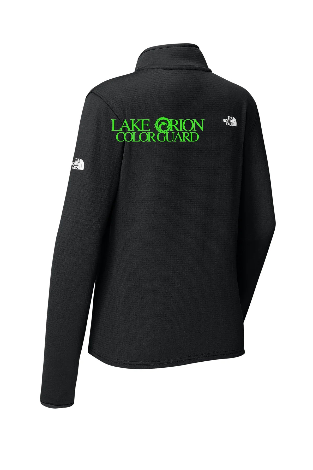 Lake Orion Color Guard Black with neon green logo