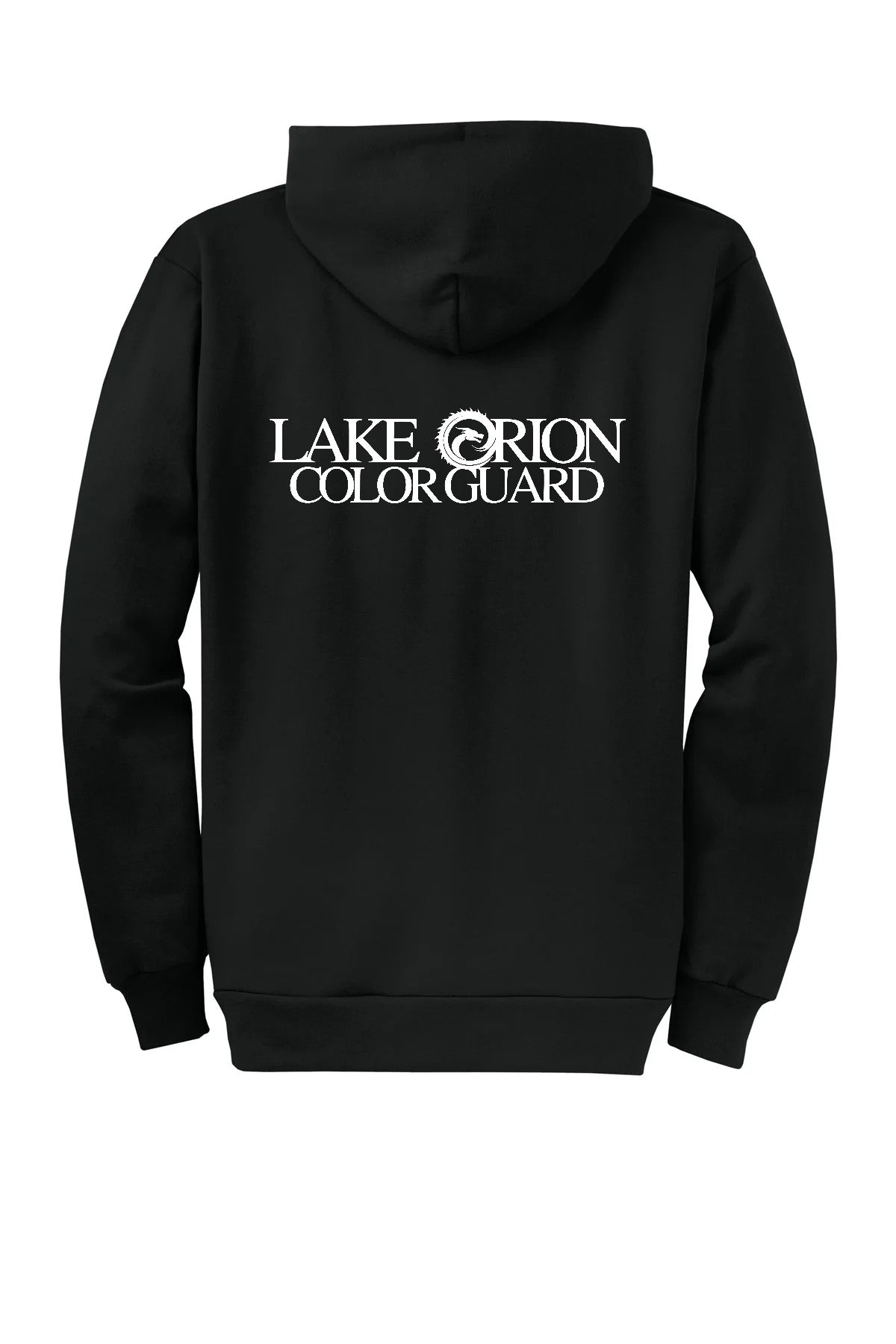 Lake Orion Color Guard Black with white logo