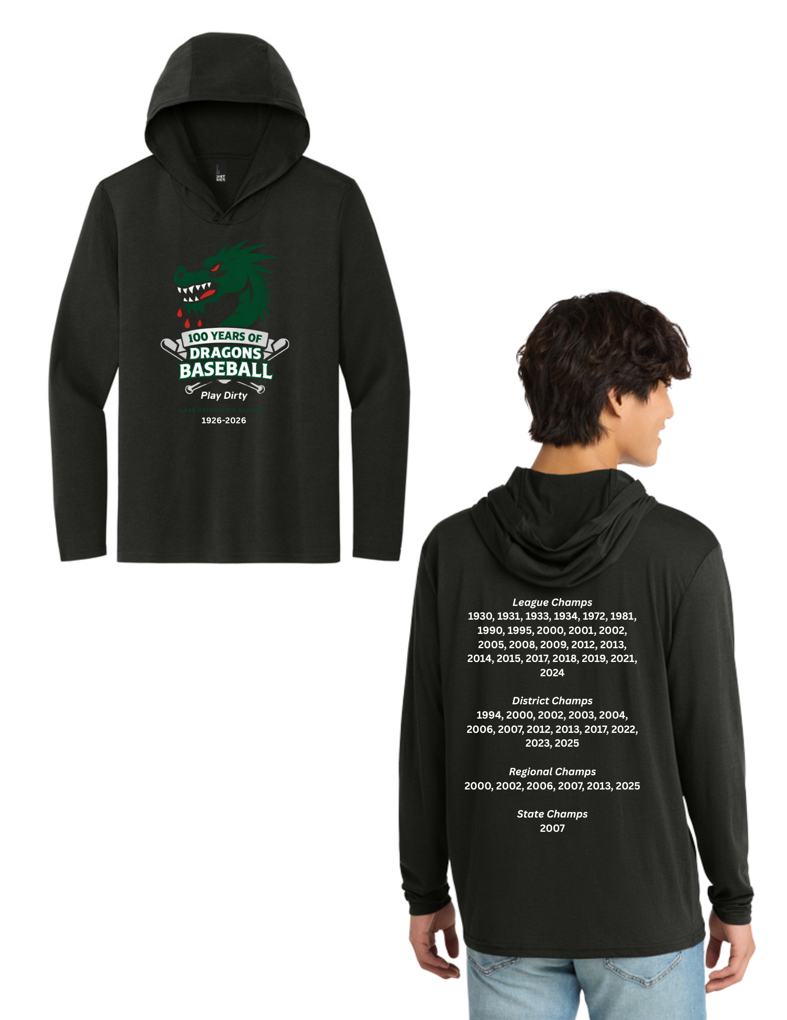 100 Years of Baseball Perfect Tri® Long Sleeve Hoodie