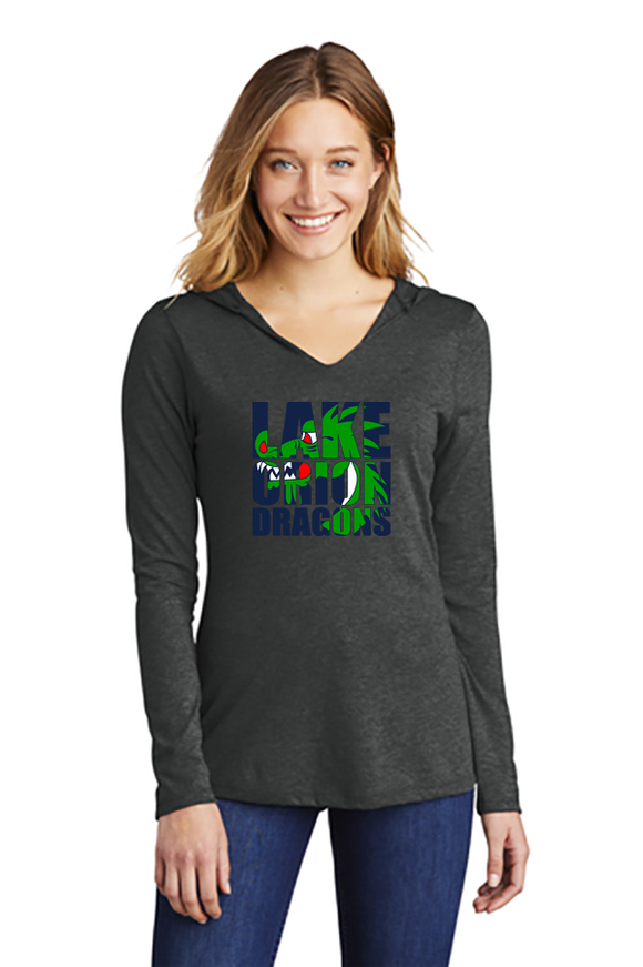 Women's Perfect Tri Long Sleeve Hoodie - Lake Orion Spirit