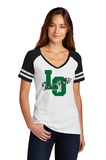 Women's Game V-Neck Tee - Lake Orion Spirit