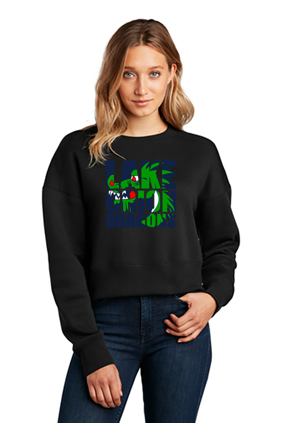 Women's Perfect Weight ® Fleece Cropped Crew - Lake Orion Spirit