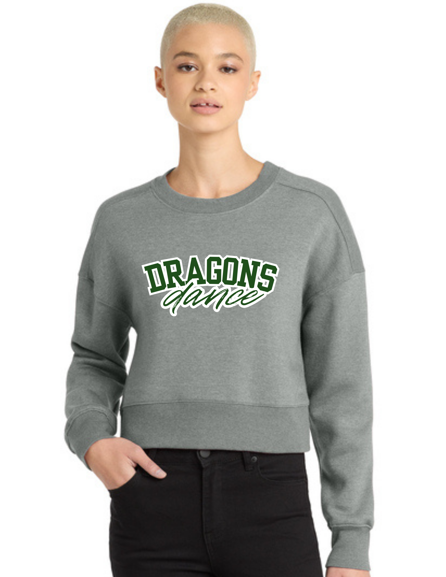 Dragons Dance Team Women's Perfect Weight ® Fleece Cropped Crew