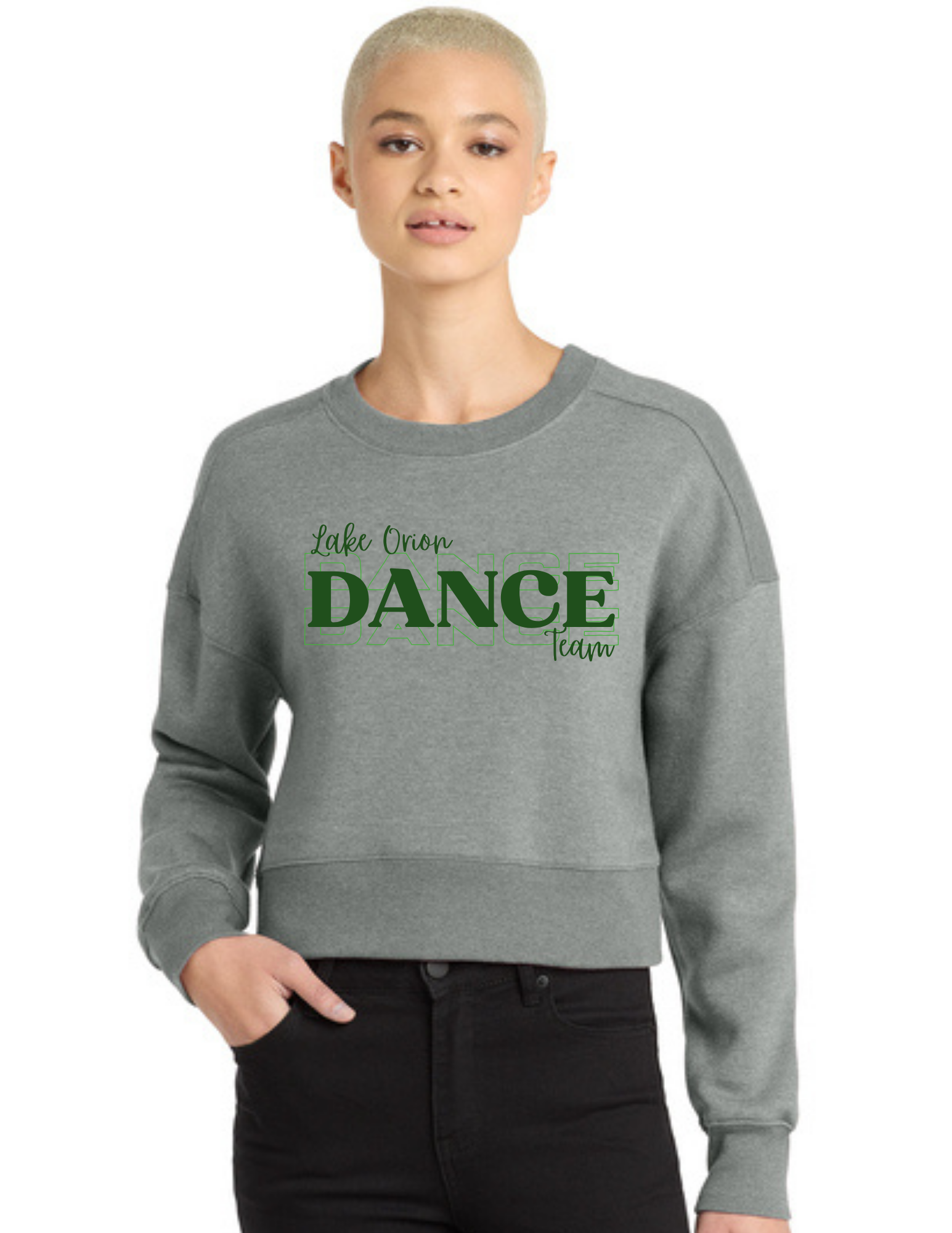 Shadowed Dance Team Women's Perfect Weight ® Fleece Cropped Crew