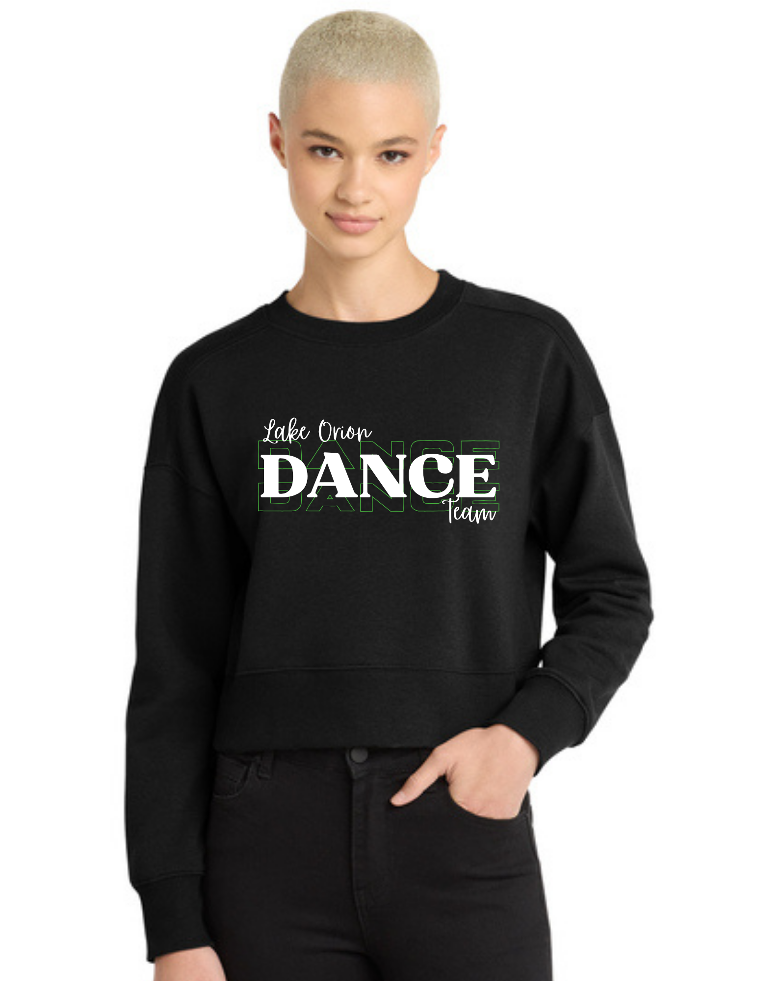 Shadowed Dance Team Women's Perfect Weight ® Fleece Cropped Crew