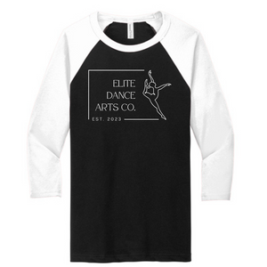 Elite Dance Unisex 3/4-Sleeve Baseball Tee Nationals 2025