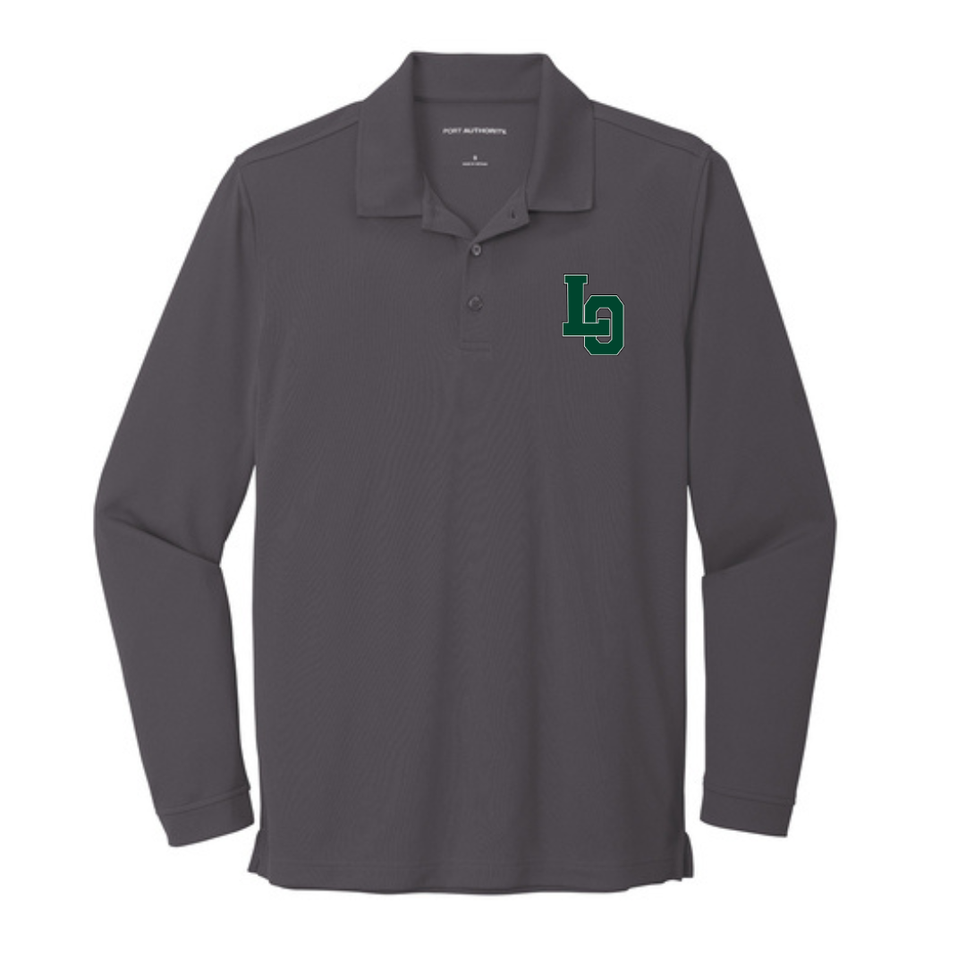 LO Dry Zone ® UV Micro-Mesh Long Sleeve Polo - Lacrosse