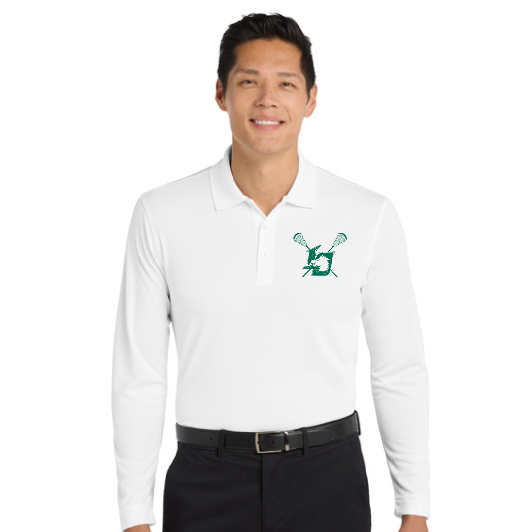 Lake Orion Dragons Lacrosse Dry Zone ® UV Micro-Mesh Long Sleeve Polo