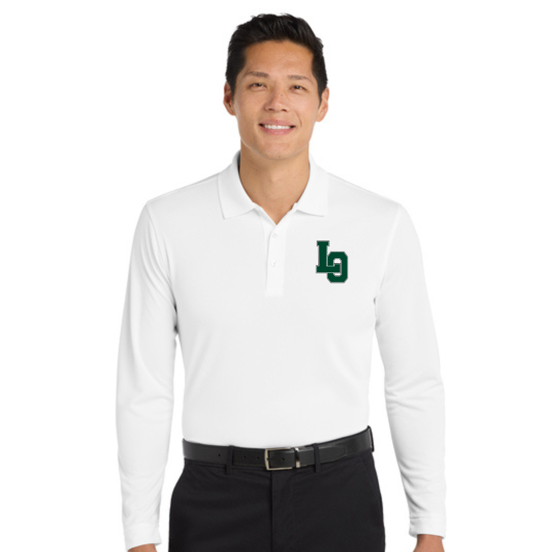 LO Dry Zone ® UV Micro-Mesh Long Sleeve Polo - Lacrosse