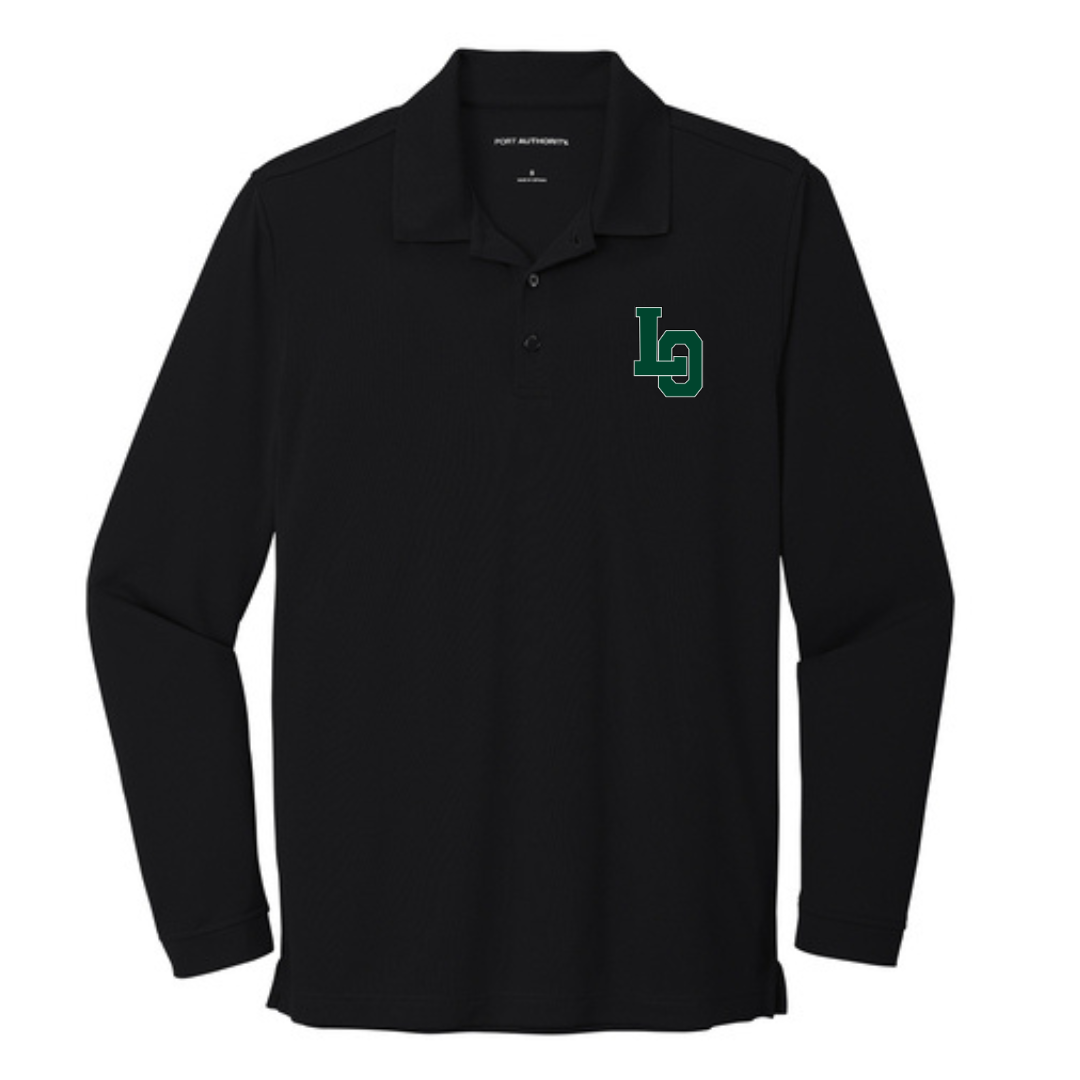 LO Dry Zone ® UV Micro-Mesh Long Sleeve Polo - Lacrosse