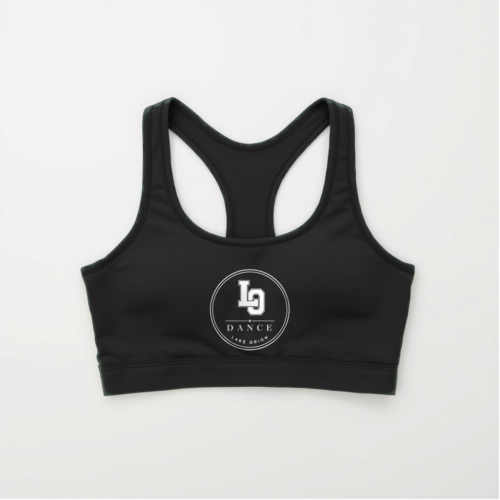 LO Dance Sports Bra - Black - LO circle