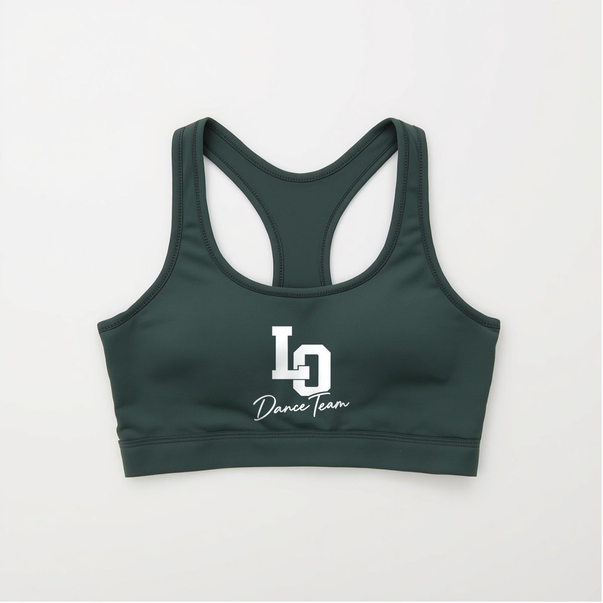 LO Dance Sports Bra - Hunter Green - LO Dance Team script