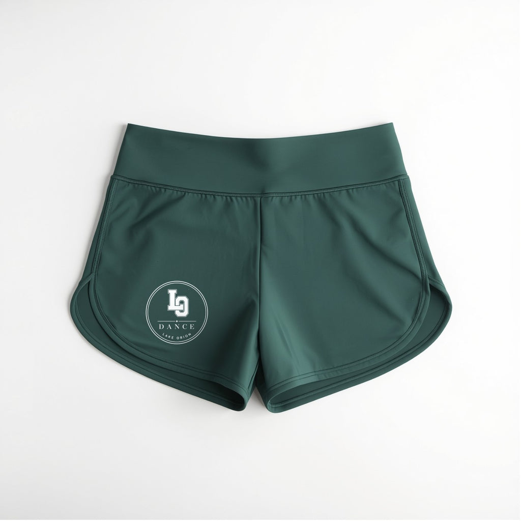 LO Dance Justine Shorts - Hunter Green - LO circle
