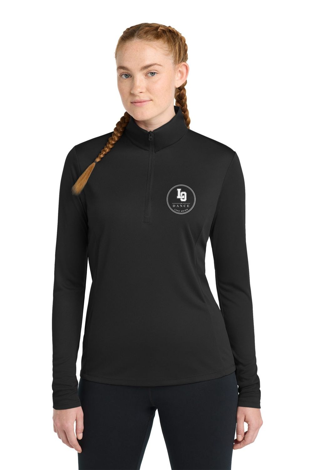 Quarter Zip (Women's) - Black