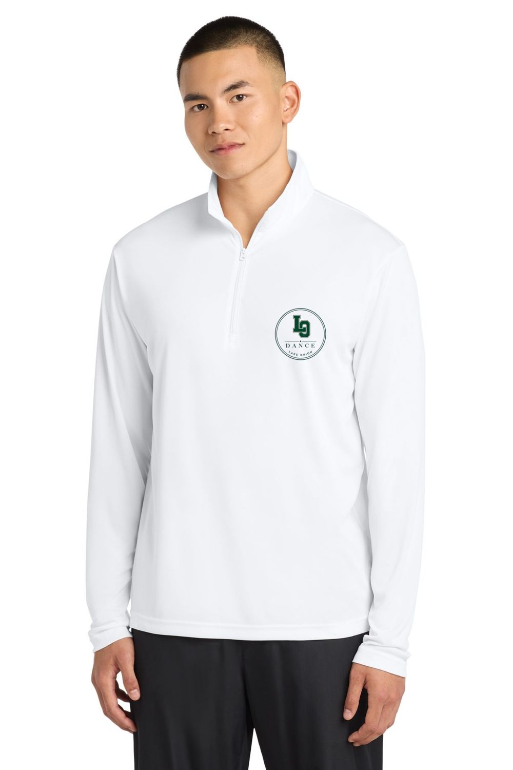 Quarter Zip (Adult) - White